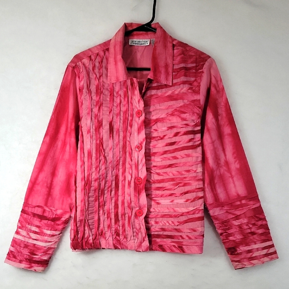 New Directions Textured Tye Dye Blazer Size M